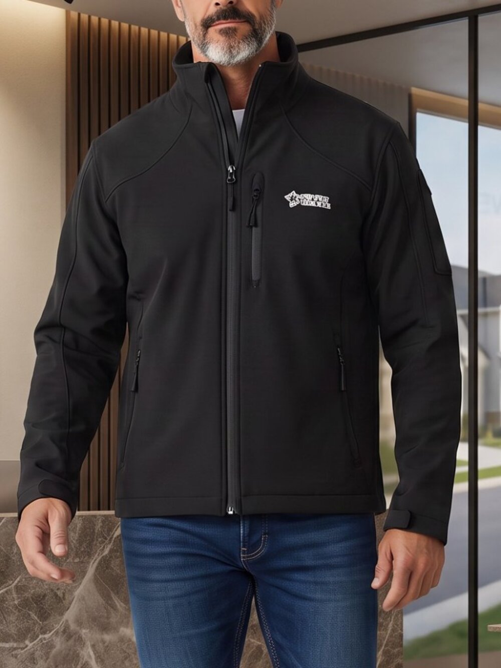 The Four Elements Lined and Vent Black Jacket